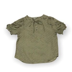 Chennault Women’s Ruffled Sleeved Blouse Size L